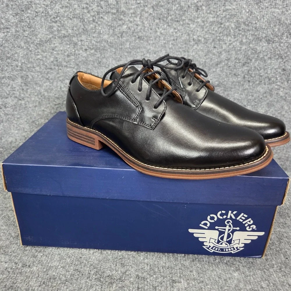 NEW Dockers Mens Fairway Business Dress‎ Lace-up Plain Toe Oxford Shoe 7.5